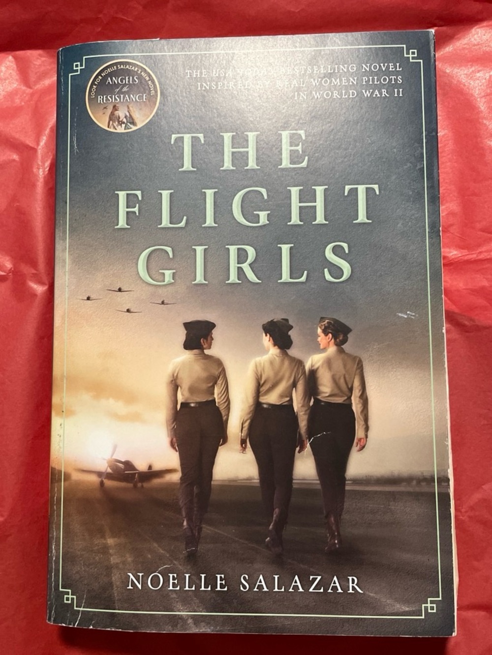 The Flight Girls by Noelle Salazar - Mint Green & Taupe Cover